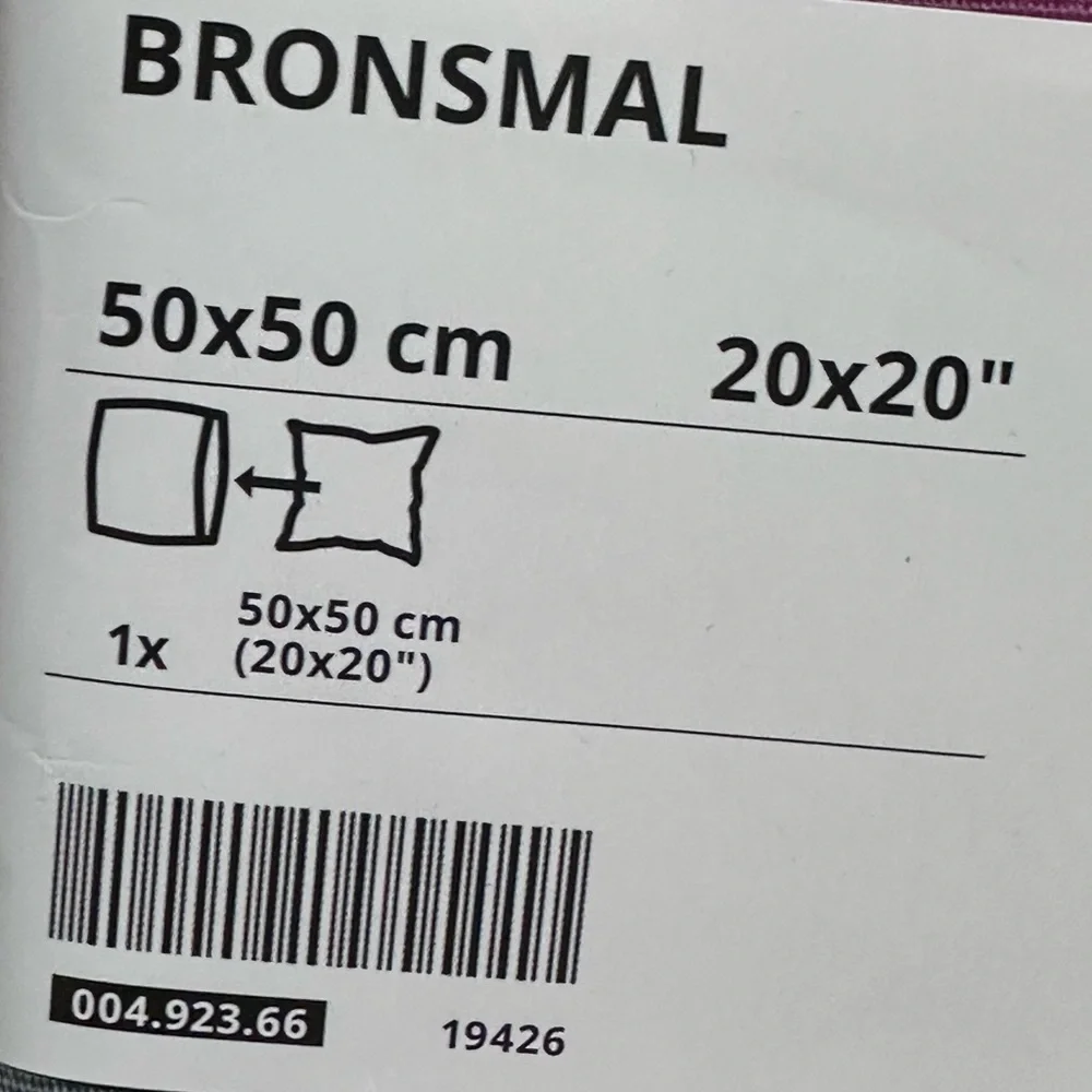 IKEA NEW 20x20 BRONSMAL Floral pillow Cover‎